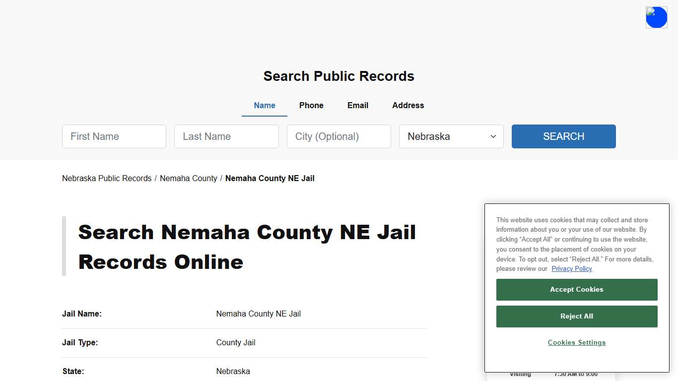 Nemaha County NE Jail - Nemaha - Nebraska - TPI