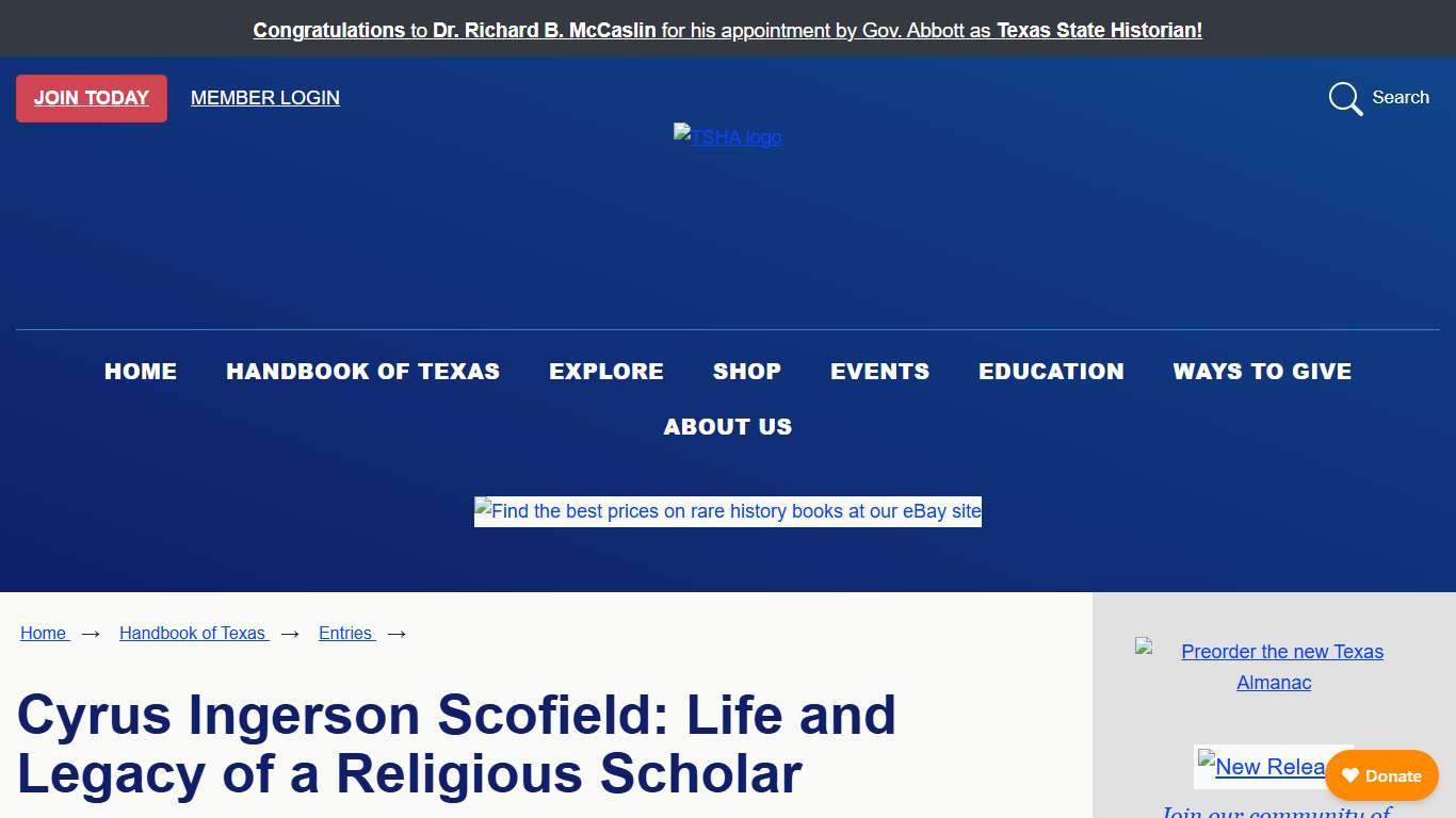 Scofield, Cyrus Ingerson